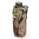 BIKIGHT 1L Army Green Water Drinking Bottle with Cloth Cover for Cycling Outdoor Sports