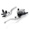 7/8" 22mm Motorcycle Handlebar Hydraulic Brake Clutch Master Cylinder Lever Reservoir Set