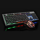 Colorful Backlight USB Wired Gaming Keyboard 2400DPI LED Gaming Mouse Combo for PC Game E-sports
