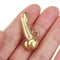 Miniature Brass Reproductive Organs Shaped Keychain Keyring Key Chain Pendant Funny Prank Gift