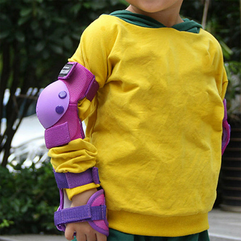 Kids Roller Skating Scooter Skateboard Protector Wrist Elbow Knee Pad Guard