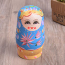 Wooden Russian Nesting Babushka Matryoshka 5 Dolls Set Hand Painted Decorations