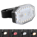 XANES TL37 250mAh COB Warm Light+Red Light 4Modes USB Rechargeable LED Bike Tail Light Outdoor Cycling IP44 Waterproof Bicycle Taillights Warning Light