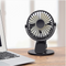 3 Speed USB/Battery Mini Fan Multi-purpose 360 Clip On Car Desk Table Laptop Cooling Fan