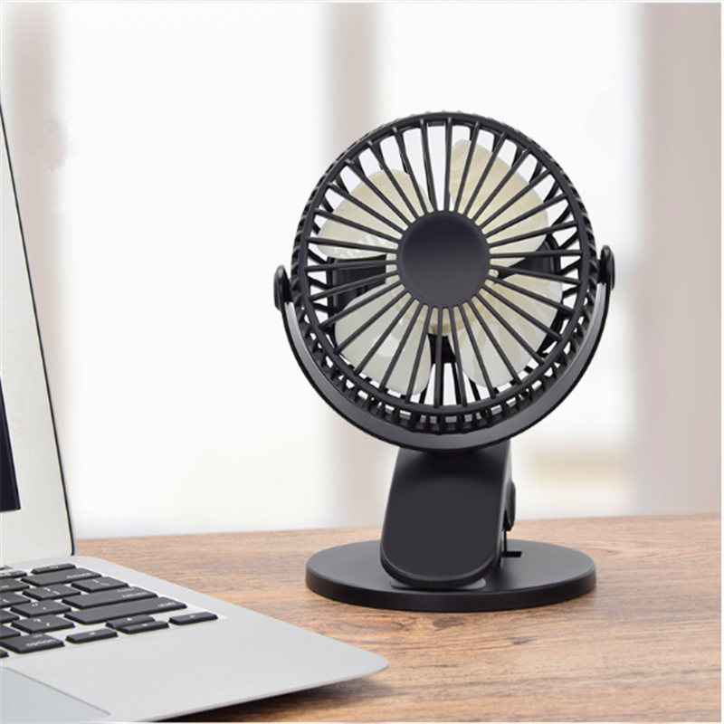 3 Speed USB/Battery Mini Fan Multi-purpose 360 Clip On Car Desk Table Laptop Cooling Fan
