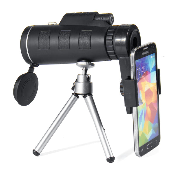 40x60 Monocular HD Optic BAK4 Day Night Vision Telescope With Tripod Phone Clip Holder