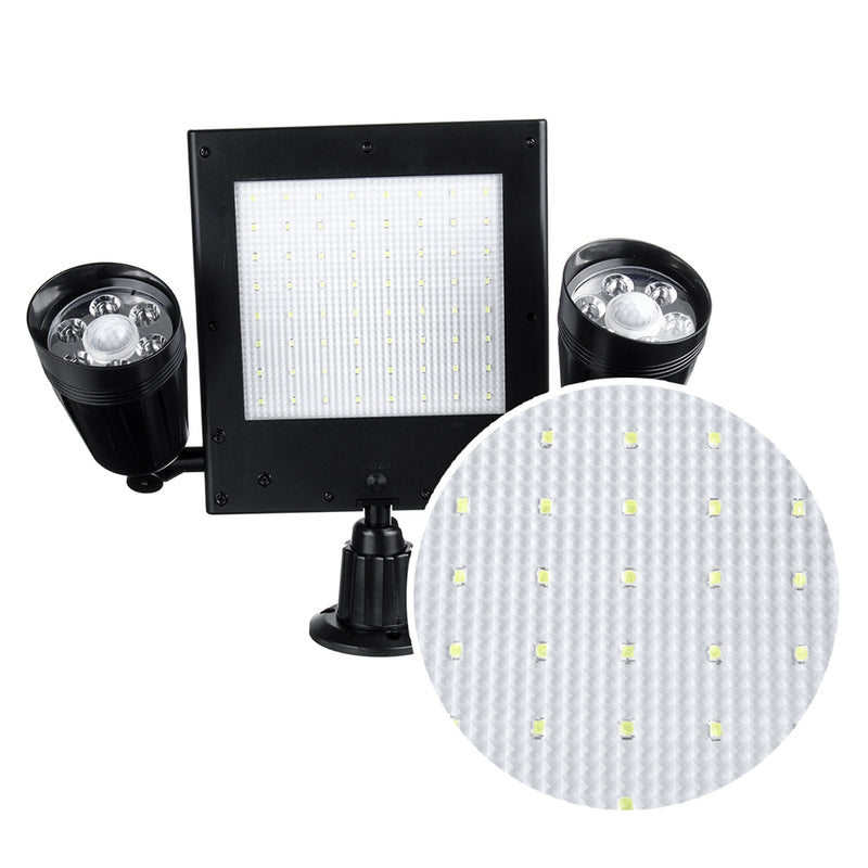 Solar Powered  64 LED PIR Motion Wall Light Home Security Lamp Garden Outdoor