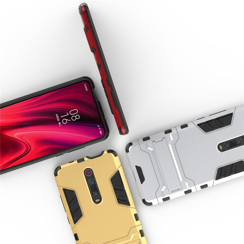 Bakeey Armor Shockproof with Stand Holder Back Cover Protective Case For Xiaomi Mi9T / Xiaomi Mi 9T Pro / Xiaomi Redmi K20 / Redmi K20 Pro