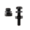 Suleve M2.5NP1 500Pcs M2.5 Nylon Screw Bolt Black Round Cross Screw Hex Nut Spacer Nylon PCB Assortment