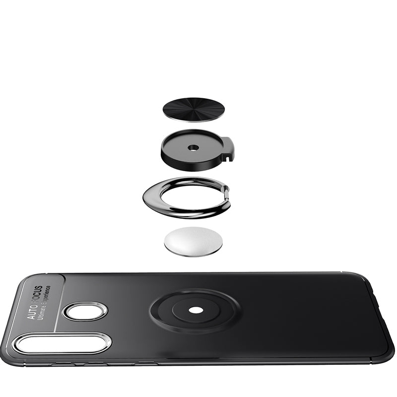 Bakeey 360 Rotating Ring Holder Magnetic Adsorption Shockproof Protective Case for Samsung Galaxy A40 2019
