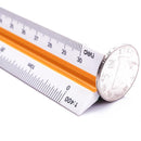 Deli 8930 Student Triangular Scale Straight Ruler Multi-function Drawing Mapping Measurement Ruler For 30cm