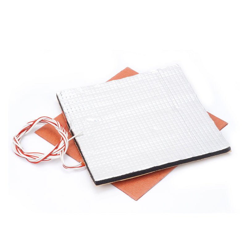220V 750W 300*300mm Silicone Heated Bed Heating Pad + Heat Insulation Cotton Kit