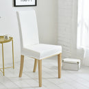 Waterproof Dinning Chair Covers Antidirt Waffle Fabric Seat Covers Stretch Spandex