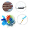 ZANLURE 2.4m/7.9ft Colorful Hand Throw Fishing Casting Net Cast Spin Bait Hollow Sinker Dense Mesh