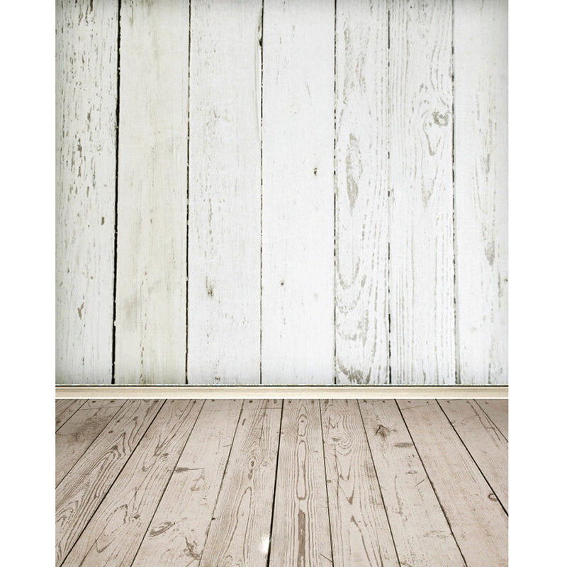 White Wooden Wall Floor Photography Background Backdrop Photo Studio Decorations