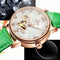 TEVISE T835A Women Automatic Mechanical Watch Fashionable Genuine Leather Band Watch