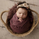 Neonatal Projects Children's Braided Basket Newborn Baby Photo Braided Frame Decorations