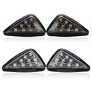 Pair Motorcycle 11 LED Turn Signals Lights Indicators Triangle Abmer