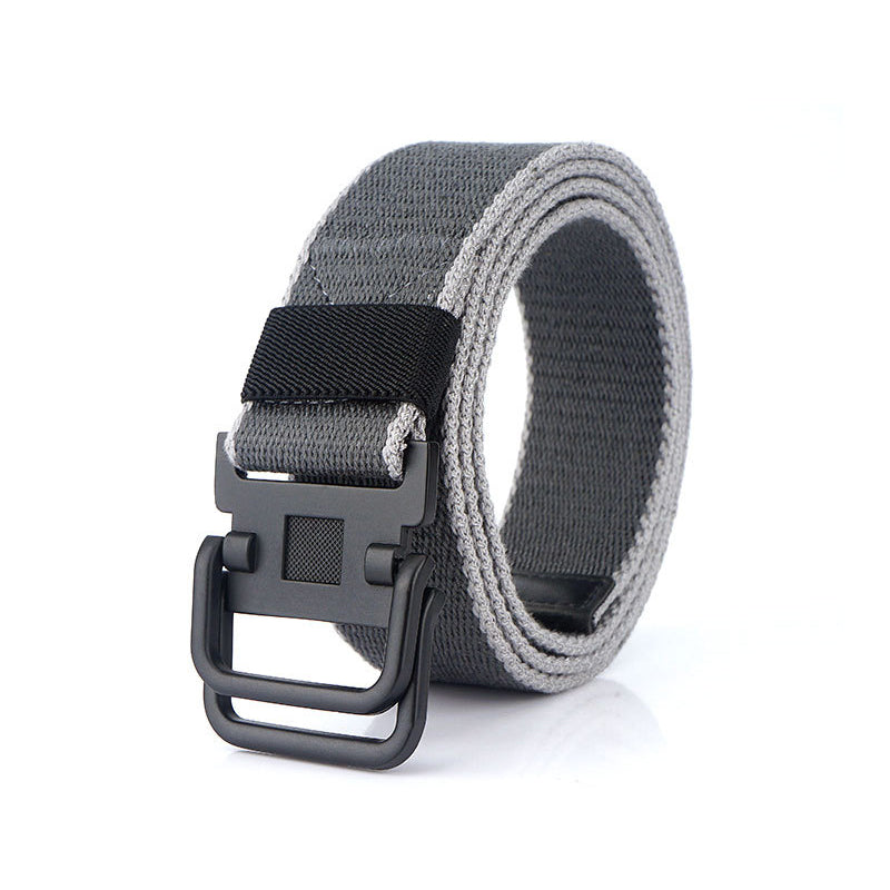 AWMN DB19 120cm Nylon Tactical Belt Punch Free Quick Release Buckle Adjustable Casual Canvas Belt