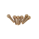 6pcs Durable Metal Brass Bridge Pins for Acoustic Guitar Golden Accessories