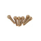6pcs Durable Metal Brass Bridge Pins for Acoustic Guitar Golden Accessories