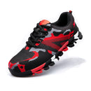 TENGOO Men's Safety Shoes Steel Toe Work Shoes Breathable Non-Slip Anti-smashing Running Hiking Shoes