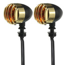 Turn Signal Lights Blinker Amber Bullet Style For Harley Yamaha Kawasaki