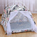 Folding Pet Dog Cat Puppy House Bed Sleep Tent Kennel Teepee Play Mat Pad Foldable Bed Mat