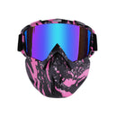 Motorcycle Goggles Motocross Off-road ATV Dirt Bike Eyewear Color Film Glasses