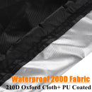 4FT Oxford Waterproof Firewood Rack Log Full Cover Anti-UV Dust Protector Cover