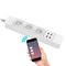 DHEKINGD D555 Smart WIFI App Control Power Strip with 3 EU Outlets Plug 4 USB Fast Charging Socket Work Power Outlet