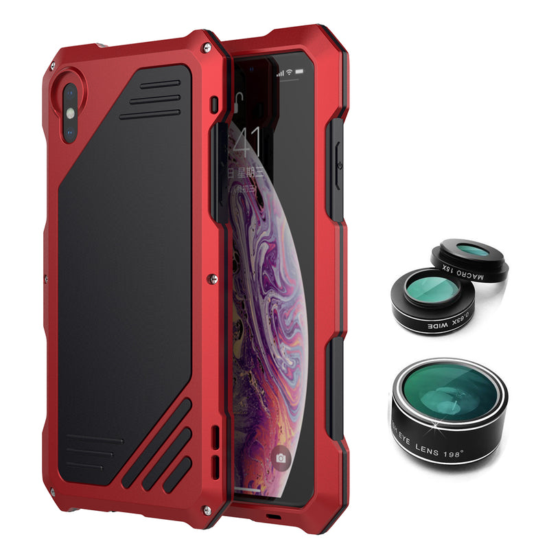 198 Fisheye Lens + 15X Macro Lens + Wide Angle Lens + IP54 Waterproof Shockproof Protective Case