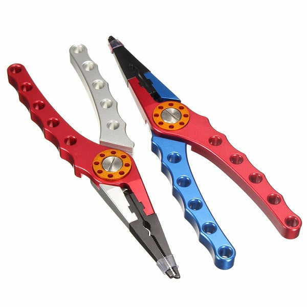 Aluminum Fishing Pliers Scissors Line Cutter Remove Hook Tackle Fishing Tool