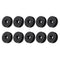 10Pcs M5 Manual Knurled Thumb Aluminum Alloy Screw Nut Spacer Flat Washer