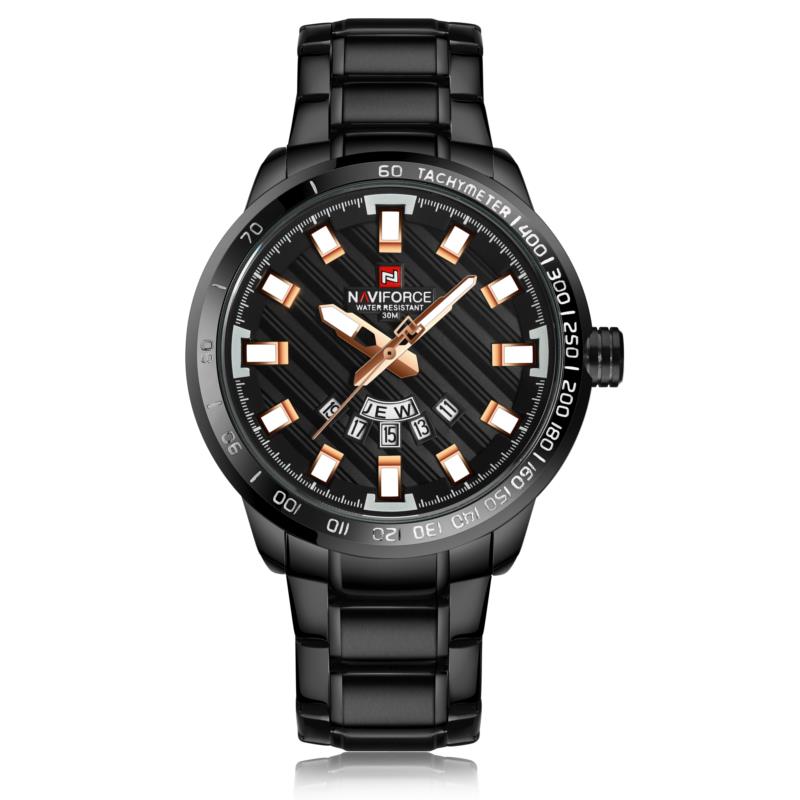 NAVIFORCE NF9090 Fashion Men Quart Watch Luxury Stainless Steel Sport Watch