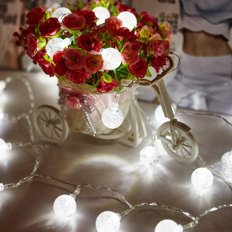 KCASA 2M 20 LED Bubble Ball String Lights LED Fairy Lights for Festival Christmas Halloween