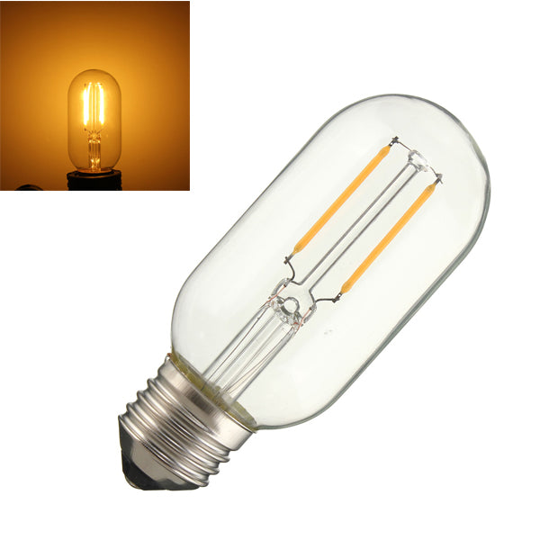 Dimmable T45 E27 E26 2W COB Retro Vintage Edison Warm White 120Lm Light Lamp Bulb AC110V AC220V