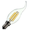 E14 6W Pure White Warm White COB Edison Filament Candle Light Bulb AC110V