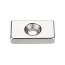10pcs N50 25x15x5mm Block Magnets 4mm Hole Rare Earth Neodymium Magnet