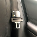 2Pcs PU Leather Car Seat Belt Adjuster Positioner Shoulder Neck Protector Locking Clip Cover