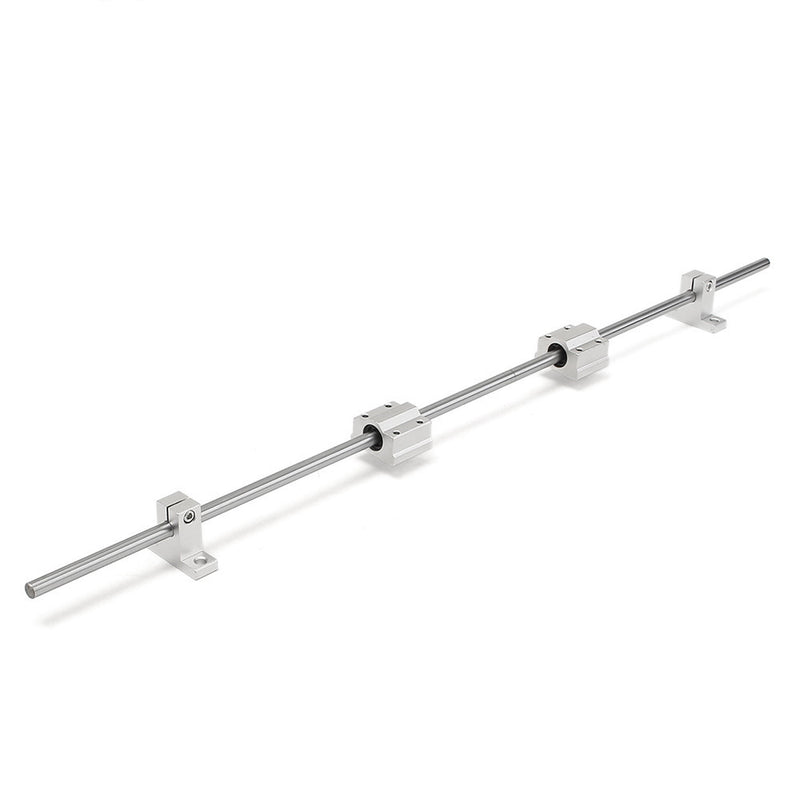 200/600/800mm x 8mm Linear Rail Shaft Rod with Bearing Guide Support and SCS8UU Bearing Block