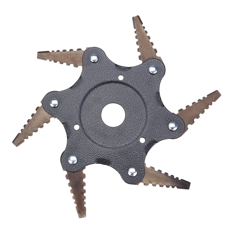 6 Teeth Grass Trimmer Head Brush Cutter Steel Garden Tool Strimmer Lawn Mower Blade