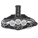 XANES 2309-B Bicycle Headlight 5 Switch Modes T6+2XPE Blue Light Outdoor Sports HeadLamp