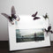 18Pcs 3D Transparent Butterfly Wall Stickers PVC European American Style Color Paste Decor