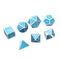 Solid Metal Polyhedral Dices Antique Color Role Playing RPG Gadget 7 Dice Set With Bag