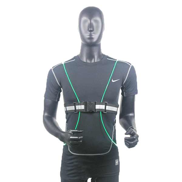 LED Fiber Reflective Vest Night Cycling Running Outdoor Safety Sports Clothes