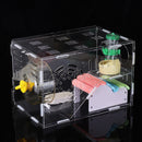 Hamster Acrylic Cage Clear 1 Layer Mice Mouse Castle Rat House Toy Pet Bed Kids Gift