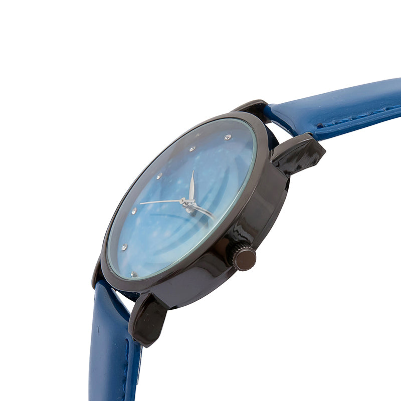 MILIER 8288 Starry Night Sky Fashion Leather Strap Simple Women Wrist Watch