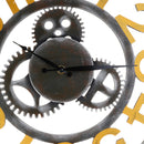 Gear Wall Clock Hollow-out Rome Digital Restaurant Decorative Bell Diameter 40cm