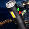 XMUND XML2-U2+COB 600Lumen 5Modes USB Rechargeable 128db Alarm Torch Outdoor Waterproof 18650 Flashlight Self-protection LED Flashlight with Magnet